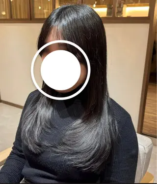セミロング い な み ま なのヘアスタイル