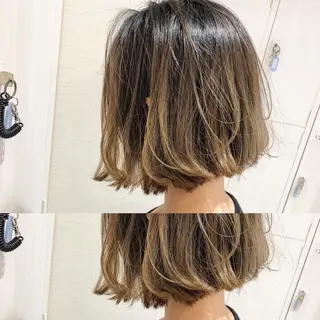 カラー 三鷹で1番ショート ボブをカットする新谷のヘアスタイル