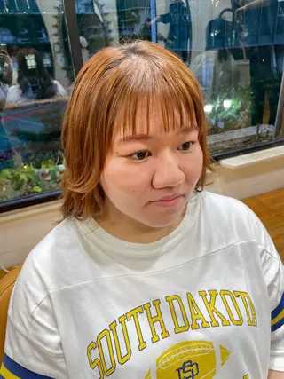 ミディアム パーマ 渋谷 とまとのヘアスタイル