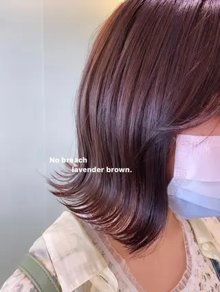 ミディアム フクダ ジュリのヘアスタイル