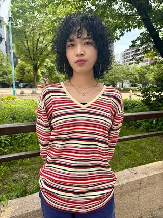ミディアム 大西 柚羽のヘアスタイル