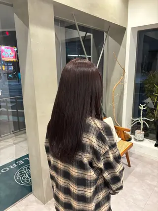 ロング エルロン 栢原のヘアスタイル