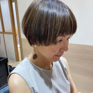 ショート カラー 大阪ヴィーガンサロン KANAKOのヘアスタイル