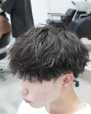 パーマ メンズ ✨️ツイスパ波巻き特 化小杉澪生✨️のヘアスタイル