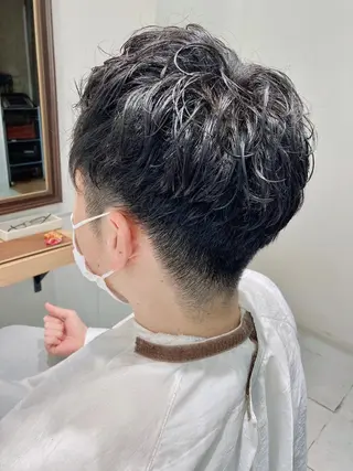 パーマ メンズ 大野 まゆのヘアスタイル