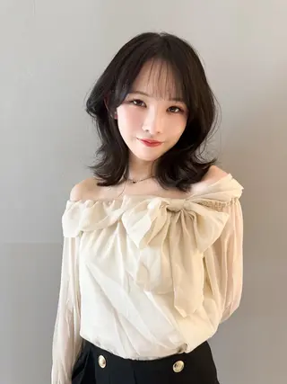 ミディアム カラー ✂️似合わせの魔術師 石田一樹✂️のヘアスタイル