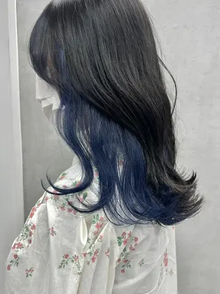 ミディアム カラー ブリーチダブルカラー 【koide】のヘアスタイル