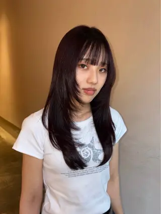 ロング 한국에English OK🌼unaのヘアスタイル