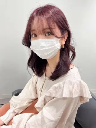 セミロング ‎しゅり🇰🇷 日韓MIXメンズヘアのヘアスタイル