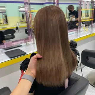 セミロング カラー ヘアアレンジ mai🍑暖色カラー /レイヤー💖のヘアスタイル
