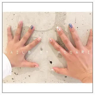 カラー キッズ ネイル マツエク・マツパ illum hicariのネイルデザイン