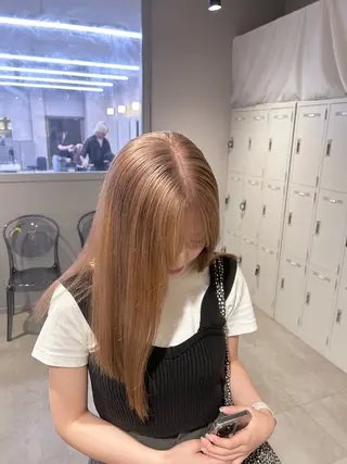 カラー 透明感ベージュ🤎 ナチュラルレイヤーのヘアスタイル