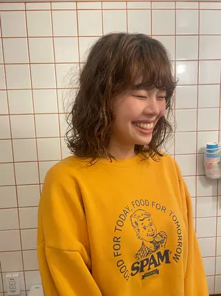 パーマ 狩野 羅夢のヘアスタイル