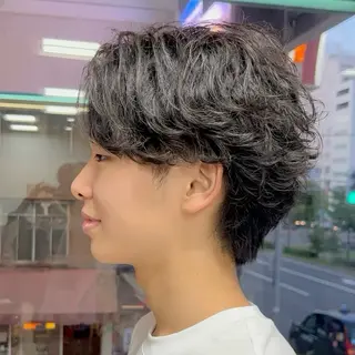 パーマ メンズ メンズパーマ/メンズ カット/たばたよしきのヘアスタイル