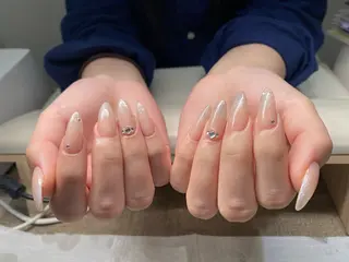 ネイル チップ長さ出し 専門店のネイルデザイン