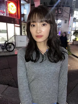ミディアム カラー 赤み消しカラー/ ナチュラル/トモキのヘアスタイル