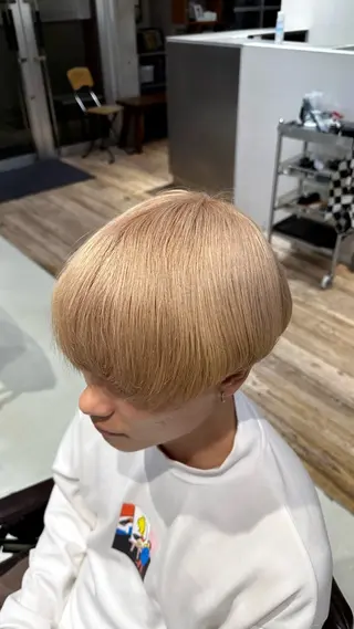 パーマ メンズ fifth原宿 宮部蓮のヘアスタイル