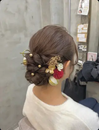 ミディアム ヘアアレンジ 中村 優花のヘアスタイル