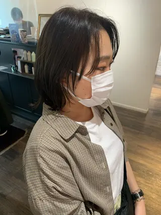 ミディアム 安村 美奈のヘアスタイル