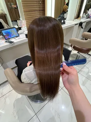 ロング 髪質改善/縮毛矯正 /カラー/篠塚菜々子のヘアスタイル