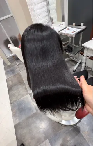 ミディアム 髪質改善【新宮】石川 周併ブリーチ毛OKのヘアスタイル