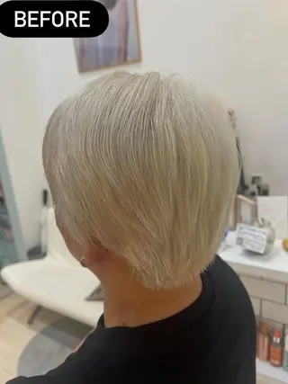 ミディアム カラー 堀井 凌平のヘアスタイル