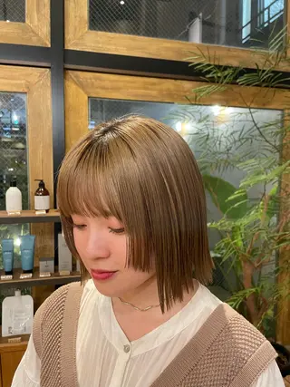 ミディアム 似合わせカラー/ 堀江美容室/レミ🎀のヘアスタイル