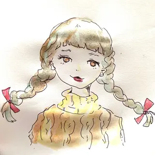 セミロング 佐藤 美咲のヘアスタイル