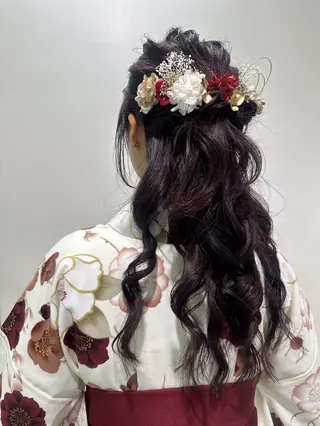 レイヤー 艶々カラーのヘアスタイル