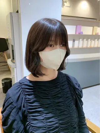 ミディアム 平尾 樹里のヘアスタイル