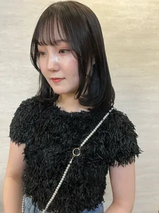 ミディアム ヘアアレンジ 駅チカ【ali'i】 アリイ花崎友美☘のヘアスタイル