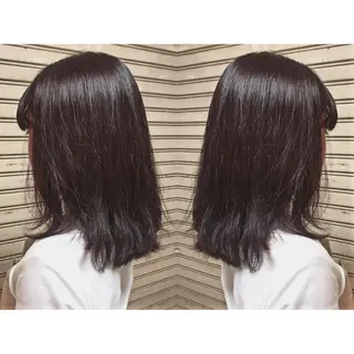 ミディアム カラー ヘアアレンジ 蔵前🫧韓国風レイヤ ーカット🫧KAHOのヘアスタイル