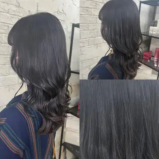 セミロング カラー エクステ＆艶カラー 🎀YURINA🎀のヘアスタイル