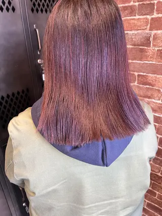 ミディアム カラー パーマ ヘアアレンジ メンズ キッズ ネイル マツエク・マツパ アイブロウ 久木原 ゆりのヘアスタイル