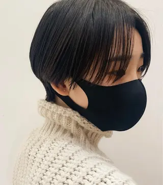 ショート ナガス カズアキのヘアスタイル
