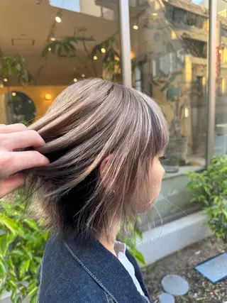 ショート カラー 🐺ハイトーン/ウル フ/ローライト/大夢のヘアスタイル