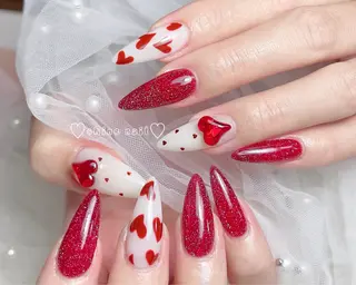 ネイル サイナ🎀 長さだし&デザインのネイルデザイン