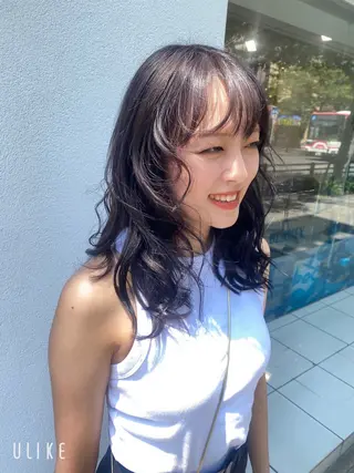 セミロング 柳瀬 柊人のヘアスタイル