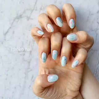 セミロング ネイル hiroko nailのネイルデザイン