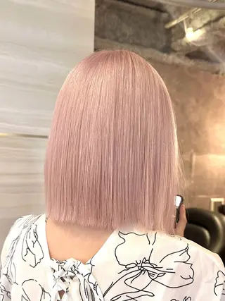 ミディアム カラー パーマ ヘアアレンジ メンズ 🌱巴結生🌿大宮 ☁️ミルクティーのヘアスタイル
