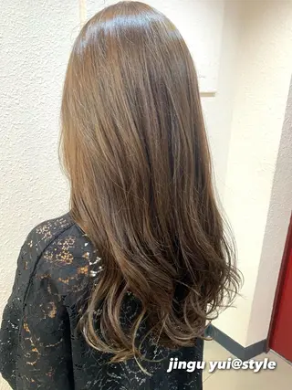 ロング カラー パーマ ヘアアレンジ メンズ ワット 原宿のヘアスタイル