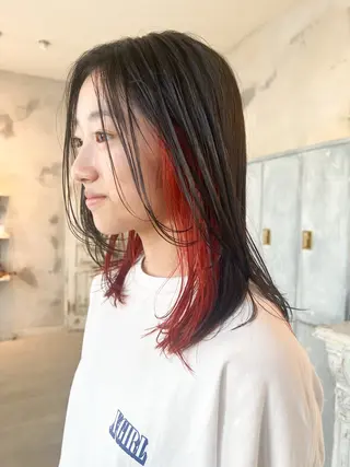 ミディアム SALOWIN熊本 yuseiのヘアスタイル
