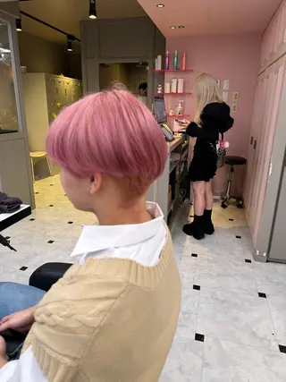 カラー メンズ メンズ特化/上野 暖色カラー ダイチのヘアスタイル