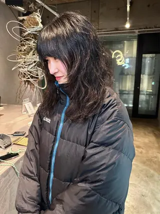 セミロング 鎌田隆雅　札幌美容師 イトシテ　カットのヘアスタイル