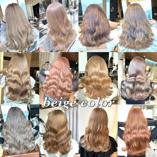 ミディアム カラー 顔まわりの神様✨ 透明感カラー藤嶋秀幸のヘアスタイル