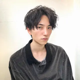 セミロング カラー ヘアアレンジ メンズ ✨【公式】渋谷メンズ サロン BLUCK✨のヘアスタイル