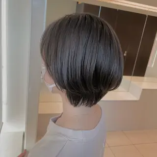 ショート ブリーチなしWカラー ヘアセット菜希のヘアスタイル