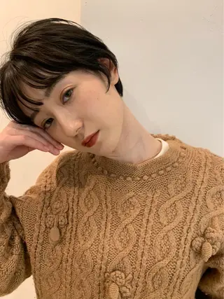 ショート パーマ カラー CEINE【セーヌ】 三軒茶屋のヘアスタイル