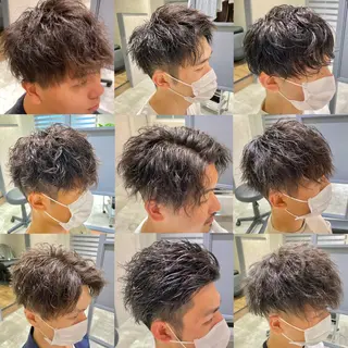 ミディアム カラー パーマ ヘアアレンジ メンズ OLCAN by EXCIAのヘアスタイル