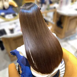 ロング 髪質改善/縮毛矯正/ レイヤーカットななこのヘアスタイル